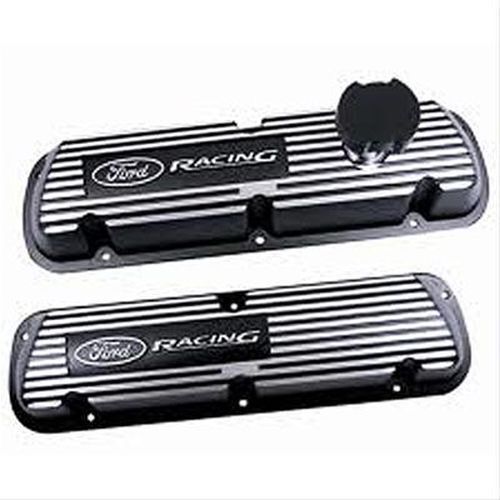 Ford Racing FMM-6000-J302R Black Aluminium Valve Covers Suit Ford 5.0L Efi