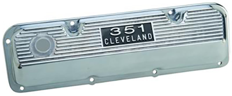 Ford Racing FMM-6582-C351PD Finned Aluminium Polished Valve Covers (Suit Ford 302-351C (Cleveland)) ()