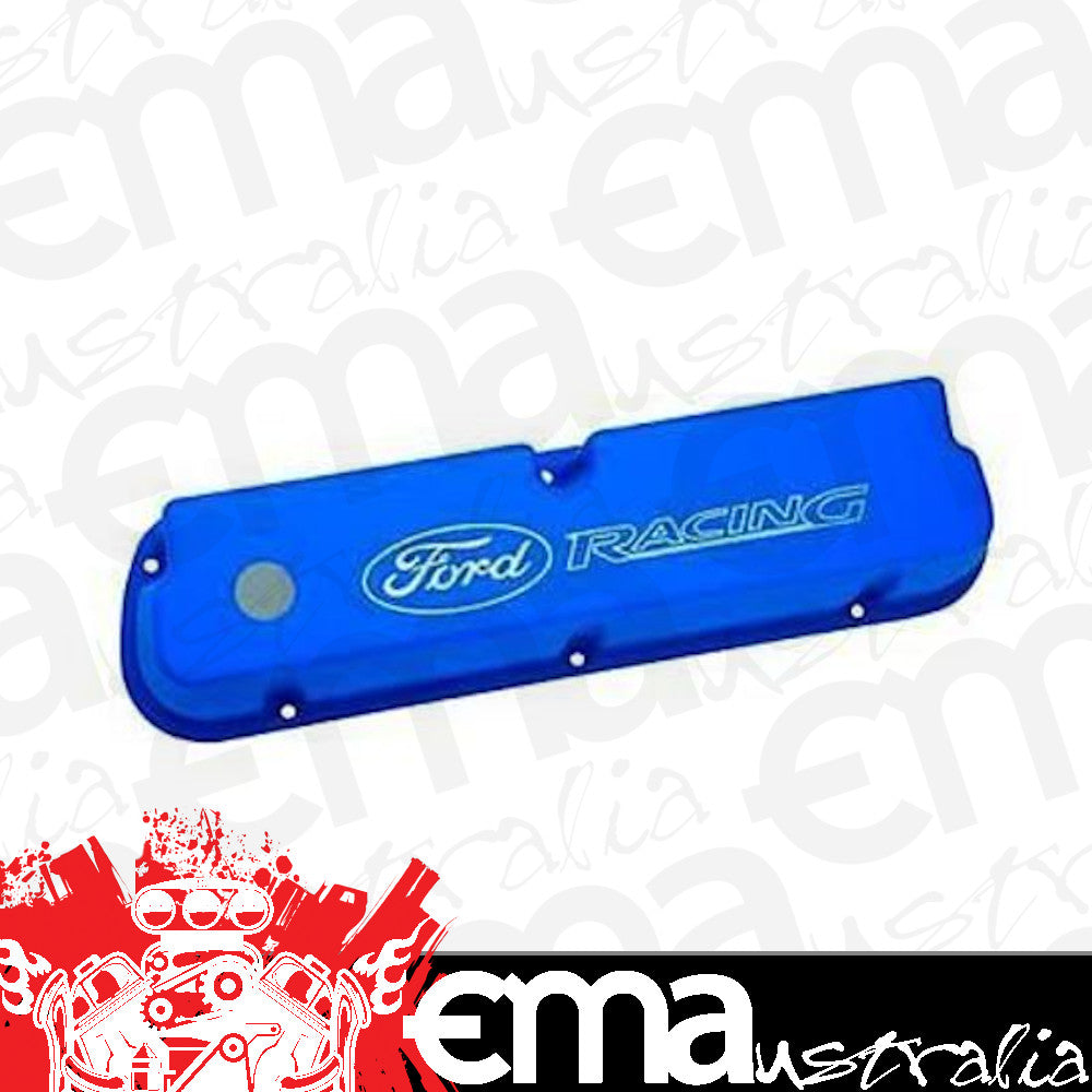 Ford Racing FMM-6582-LE302BL Laser Etched Valve Covers Suit Ford 302-351W Blue