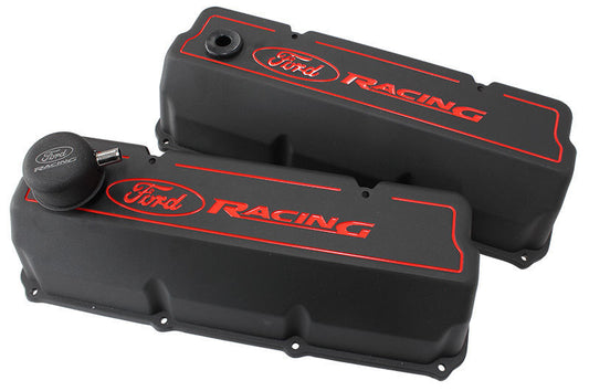 Ford Racing FMM-6582-Z351B Ford 302-351C V8 Tall Black Alloy Valve Covers