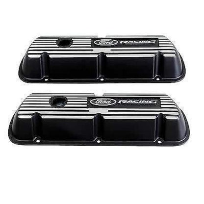 Ford Racing Performance FMM6852-A301R Racing Ford S/B WINDSOR BLACK RIBBED VALVE COVERS M6852-A301R
