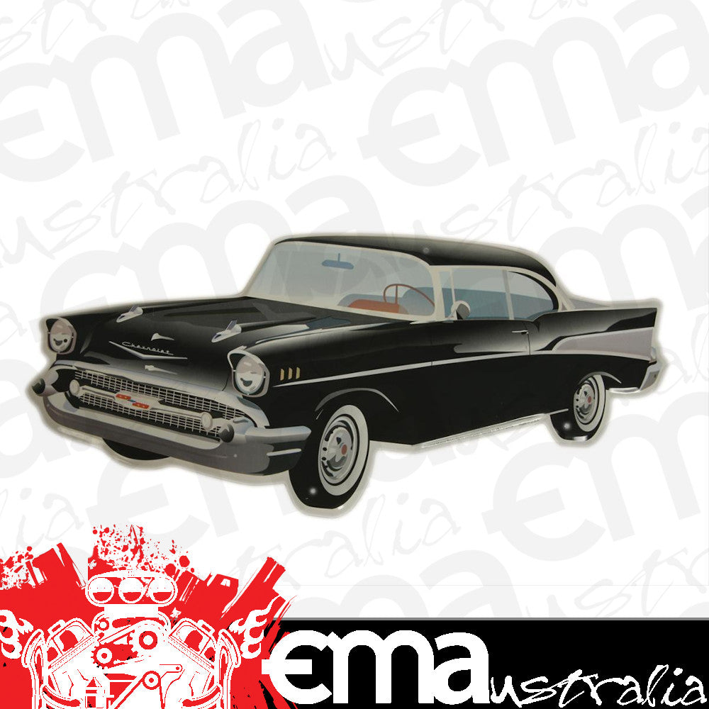 HotRod Hardware FOI-M-584 Genuine '57 Chevy Aluminium Wall Sign 24" X 10"