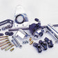 Flaming River FR326PWRHPL 57 Chev Rhd S/Steel Power Steering Rack & Cradle Kit