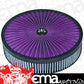 Superflow 43202 14X3" Air Filter Red Cotton Washable Element Black Trim