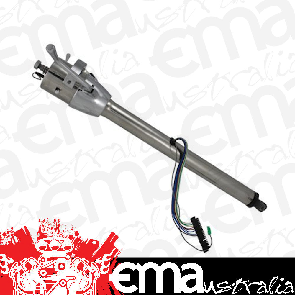 Flaming River FR20021NE-PL 30" Column Shift Steering Column w/ Neutral Safety Switch - Polished Finish 2"Od x 1"DD Shaft