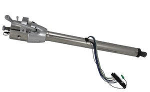 Flaming River FR20022SSLC 33" Column Shift Laser Cut Tilt Steering Column Poilished S/S, Fits Manual Box, 2" O.D, 1" DD