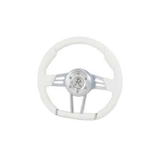 Flaming River FR20130WH Steering Wheel D-Shaped 13.5 Inch White