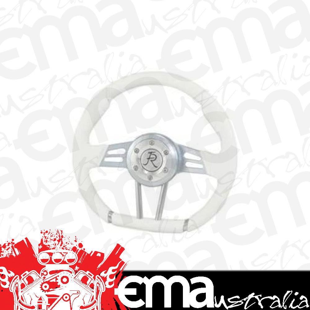 Flaming River FR20130WH Steering Wheel D-Shaped 13.5 Inch White