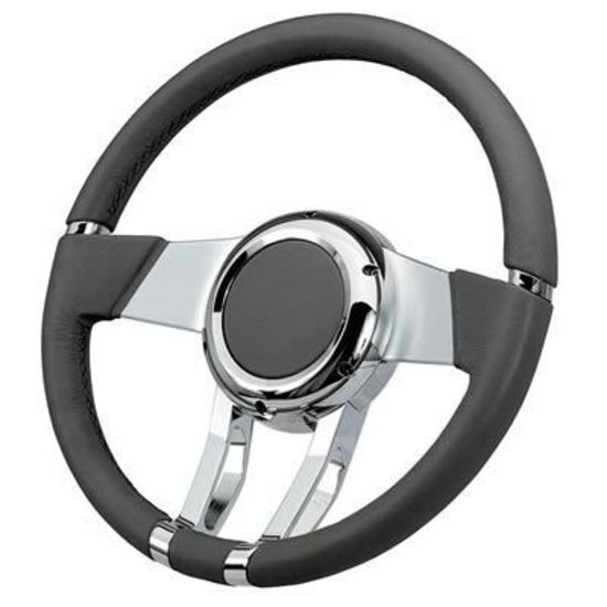 Flaming River FR20150DG Steering Wheel Waterfall 13.8 Slate Gray Steering Wheel