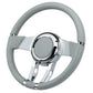 Flaming River FR20150LG Steering Wheel Waterfall 13.8 Light Grey Leather Light Grey