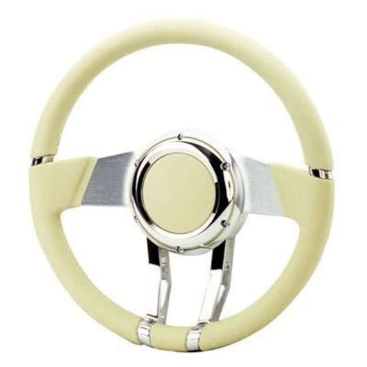 Flaming River FR20150LT Steering Wheel Waterfall 13.8 Light Tan Leather