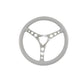 Flaming River FR20152LG Steering Wheel Vette 6 Bolt Laser Polished Aluminum 15 Light Grey Leather