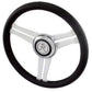 Flaming River FR20164BK Steering Wheel Navigator 13.8 Dia Dished Black Leather