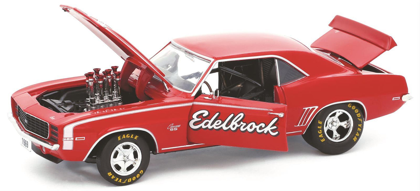 M2 Machines FUN-40300-61B Ed40300-61B Edelbrock 1969 Chevy Camaro 1:24 Scale Diecast Model By M2