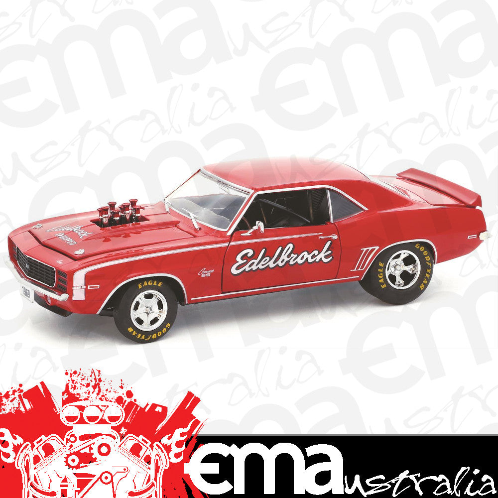 M2 Machines FUN-40300-61B Ed40300-61B Edelbrock 1969 Chevy Camaro 1:24 Scale Diecast Model By M2
