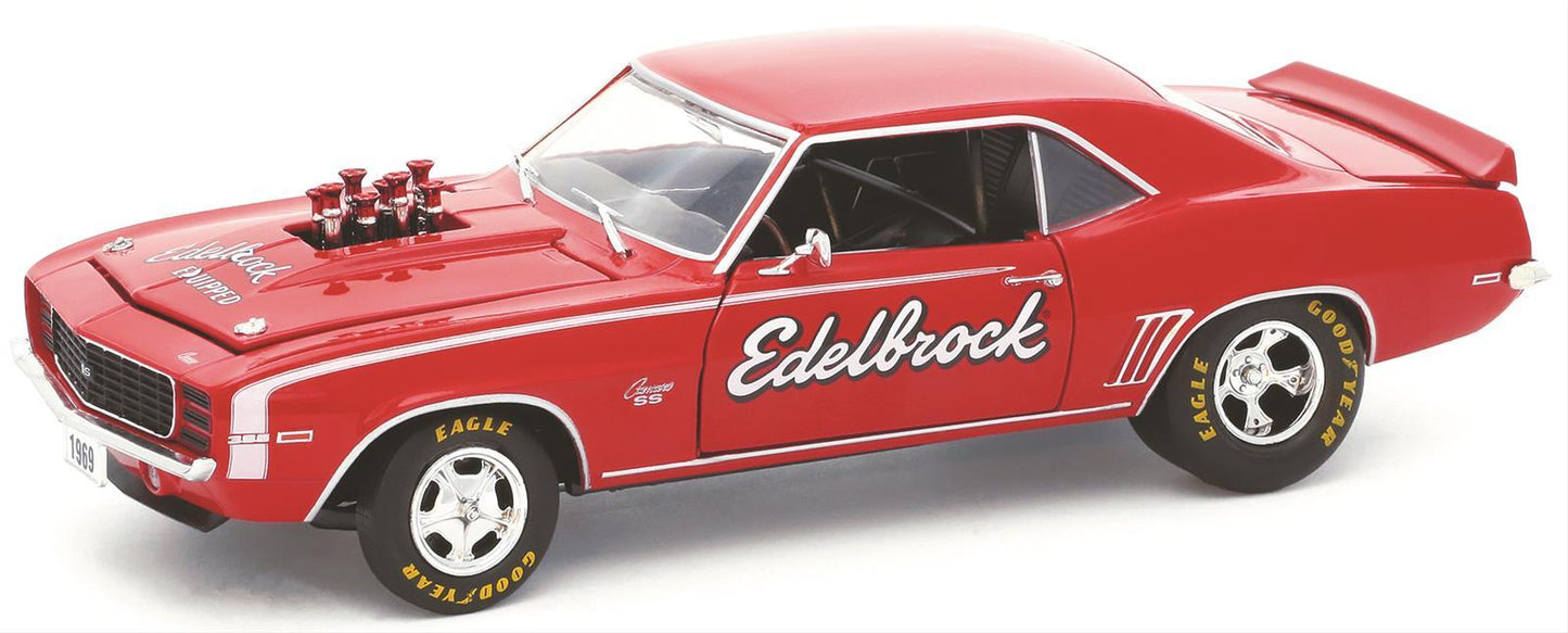 M2 Machines FUN-40300-61B Ed40300-61B Edelbrock 1969 Chevy Camaro 1:24 Scale Diecast Model By M2