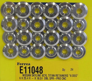 Titanium Retainer (for Nissan Skyline RB25DET 1998-02 (24pk)) (FVE11048-24)
