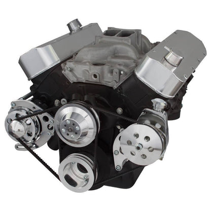 CVF Racing CVF-454-PS-SYSTEM-C-LWP 454-PS-SYSTEM-C-LWP Chevy Big Block V-Belt System - Power Steering LWP