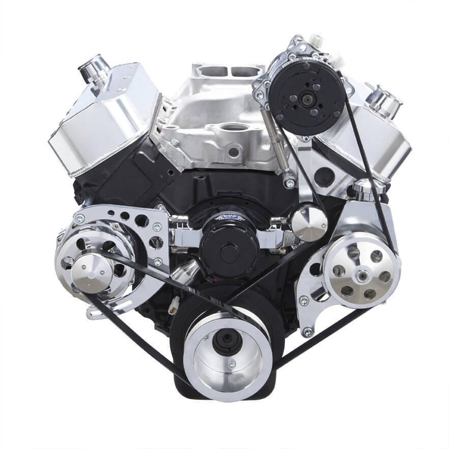 CVF 454-SERPENTINE-AC-C-EWP Chevy Big Block Serpentine Conversion Kit - AC Alternator & Power Steering Electric Water Pump