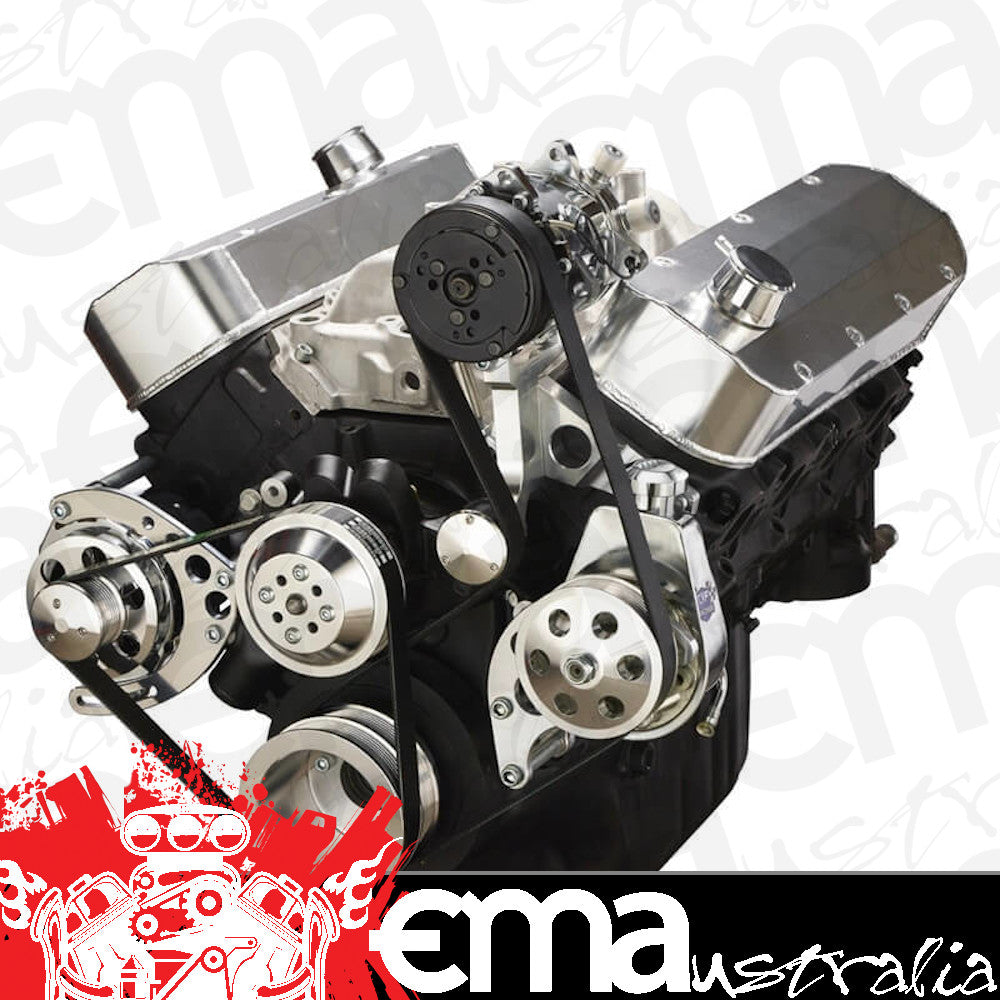 CVF 454-SERPENTINE-AC-C Chevy Big Block Serpentine Conversion Kit - AC Alternator & Power Steering Long Water Pump