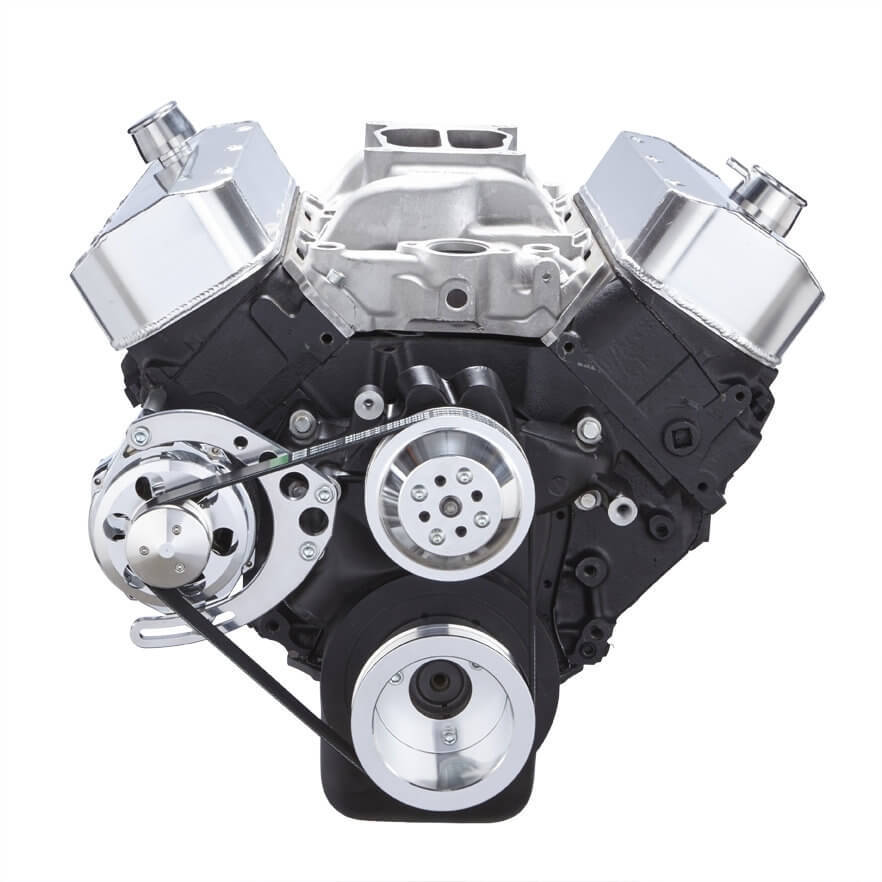 CVF Racing CVF-454-SERPENTINE-ALT-C 454-SERPENTINE-ALT-C Chevy Big Block Serpentine Conversion Kit - Alternator Only Long Water Pump