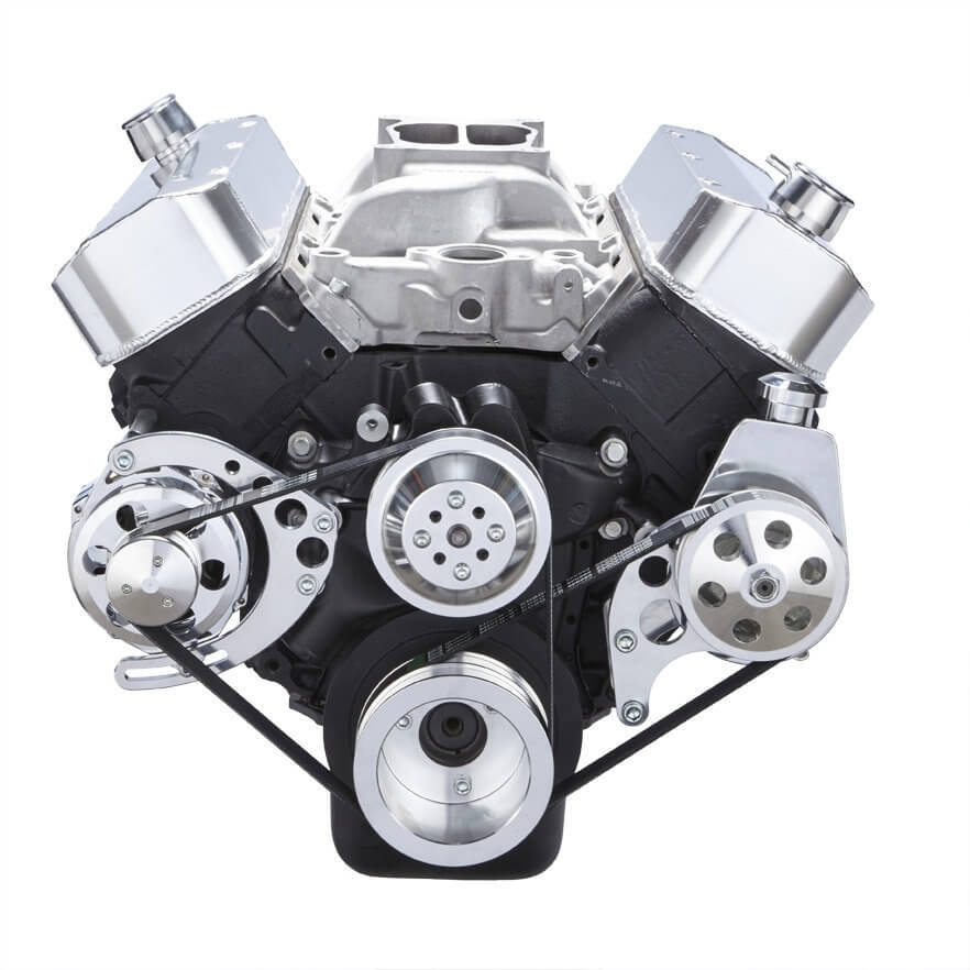 CVF 454-SERPENTINE-PS-C Chevy Big Block Serpentine Conversion Kit - Power Steering Long Water Pump