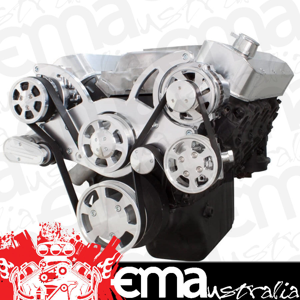 CVF Racing 454-WRAPTOR-AC Chev BB 396-454 Serpentine Pulley Conversion Kit