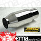 Gibson GIB110001 Bullet Marine Mufflers Polished Stainless 4" Inlet/5" Outlet