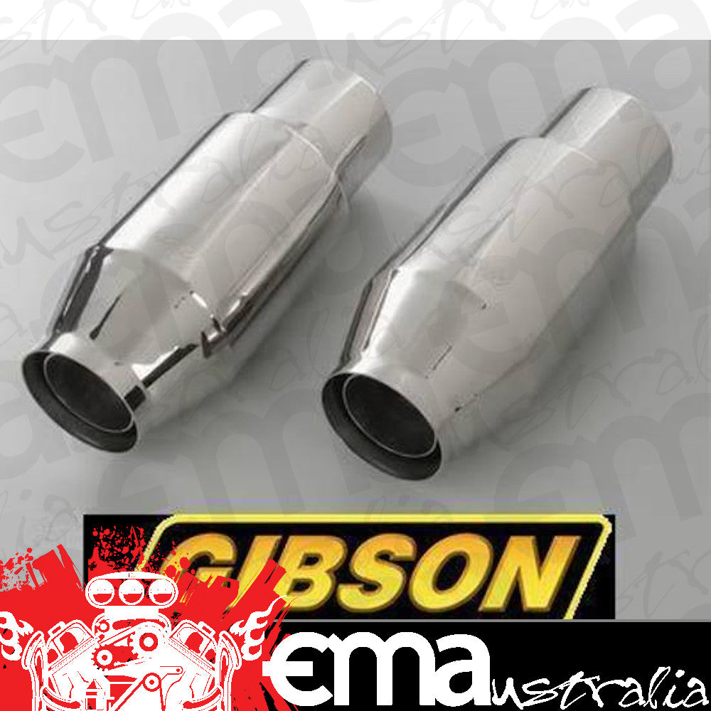 Gibson GIB110003 Bullet Marine Mufflers Polished Stainless 4.5" Inlet/5" Outlet