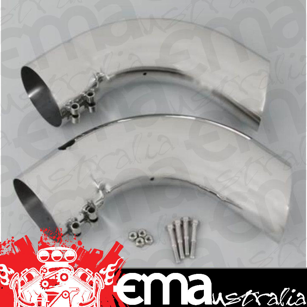 Gibson GIB210002 Power Curve Marine Mufflers Polished Stainless 4" Inlet/Outlet