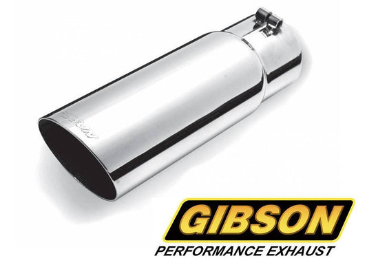 Gibson GIB500374 3.5" S/Steel Angled Exhaust Tip Single Wall Polished 2.5" Inlet