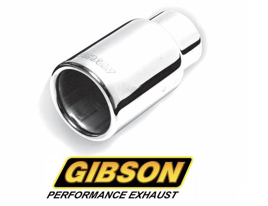 Gibson GIB500376 3.5" S/S Exhaust Tip Rolled Straight Edge Polished 2.5" Inlet