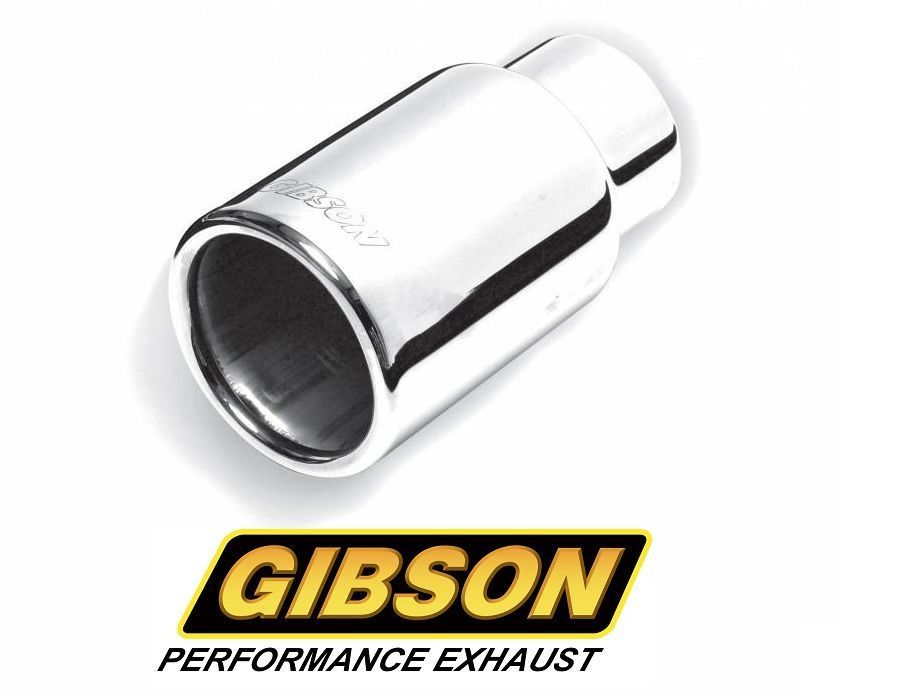 Gibson GIB500377 3" S/S Exhaust Tip Rolled Straight Edge Polished 2.25" Inlet