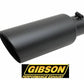Gibson GIB500427-B 4" S/Steel Angled Exhaust Tip Double Walled Black 3" Inlet