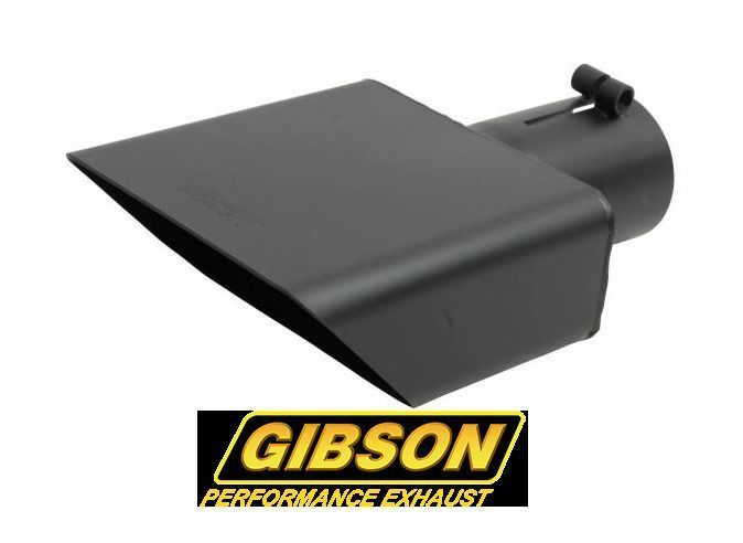 Gibson GIB500432-B S/Steel Sport Exhaust Tip Black 2.5" Inlet 6" X 2.75" Outlet