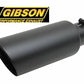 Gibson GIB500637-B 4" S/S Angled Exhaust Tip Double Walled Black 2.750" Inlet