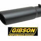 Gibson GIB500641-B 4" Stainless Exhaust Tip Rolled Edge Black 3" Inlet 12" Long