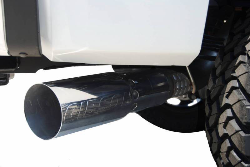 Gibson GIB615623 S/S Filter Back Single Exhaust System Chevy 6.6L Duramax Diesel
