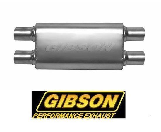 Gibson GIBB55114S Superflow Stainless Steel 3" Dual/Dual Muffler Reversible 24"