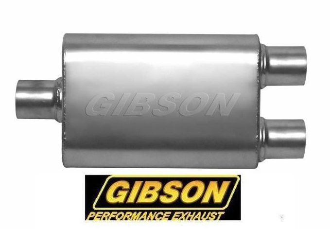 Gibson GIBB55182S Superflow S/Steel 3" Center/2.5" Dual Muffler Reversible 13" L