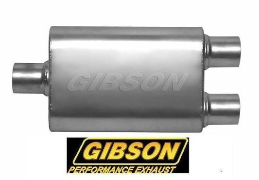 Gibson GIBB55189S Superflow S/Steel 3" Center/2.5" Dual Muffler 18" L