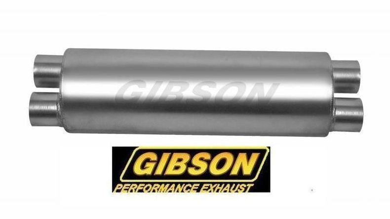 Gibson GIBB766300S Superflow S/Steel 3" Dual In /2.5" Dual Out Round Muffler
