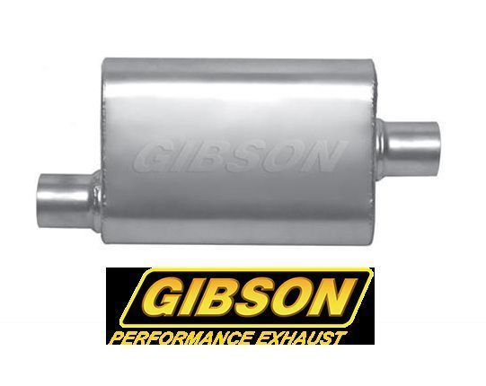 Gibson GIBBM0100 Mwa Stainless Steel 2.25" Muffler Offset/Center Non Directional