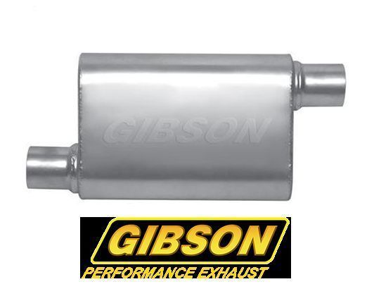 Gibson GIBBM0104 Mwa Stainless Steel 2.5" Muffler Offset/Offset Non Directional