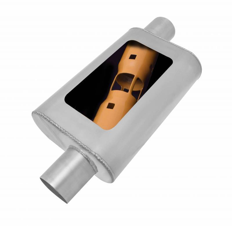 Gibson GIBBM0105 Mwa Stainless Steel 3" Muffler Offset/Offset Non Directional