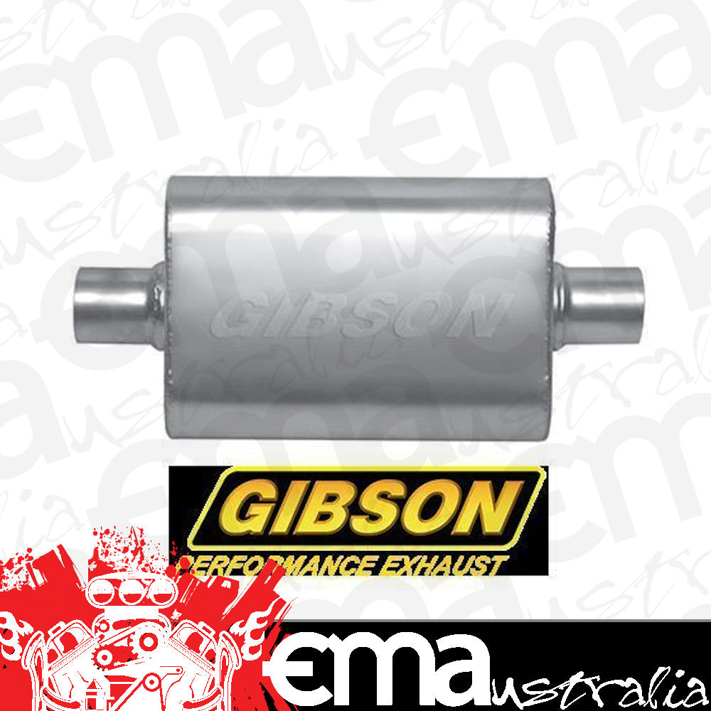 Gibson GIBBM0107 Mwa Stainless Steel 2.5" Muffler Center/Center Non Directional