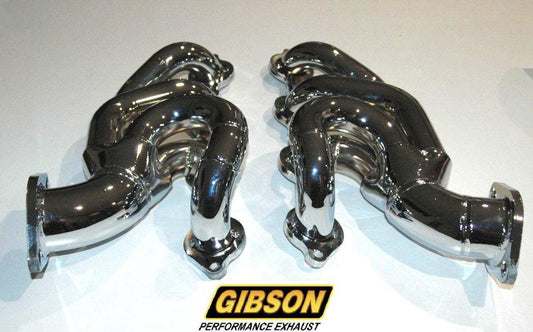Gibson GIBGP135 Performance Chrome Plated Shorty Headers Suit Chevy Ls3 6.2L V8
