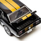 Greenlight GLC12897 1967 Ford Mustang Gt 1:18 Diecast Model Black w/ Gold Stripes