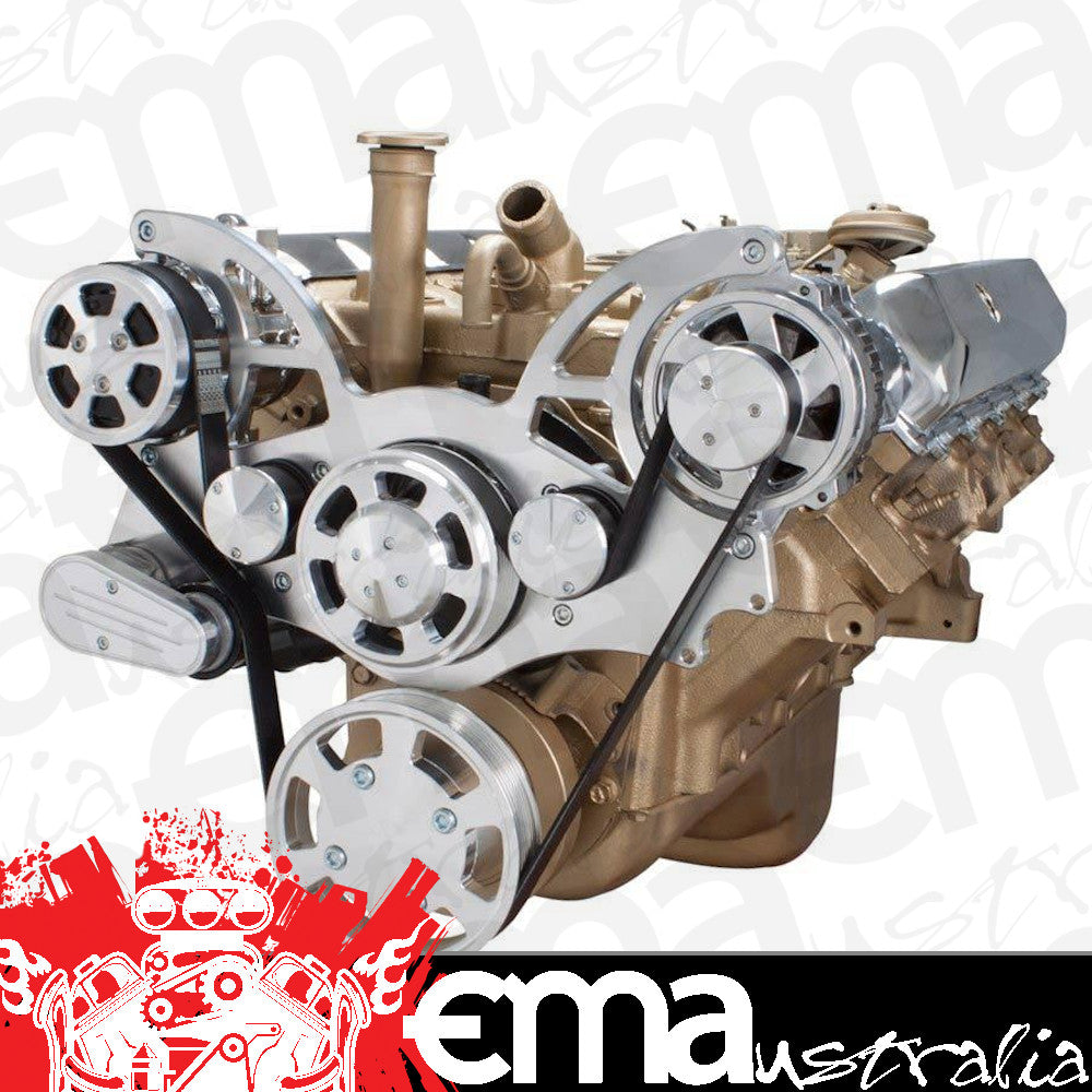 CVF 455-WRAPTOR-ACO Serpentine System for Oldsmobile 350-455 - AC & Alternator - All Inclusive