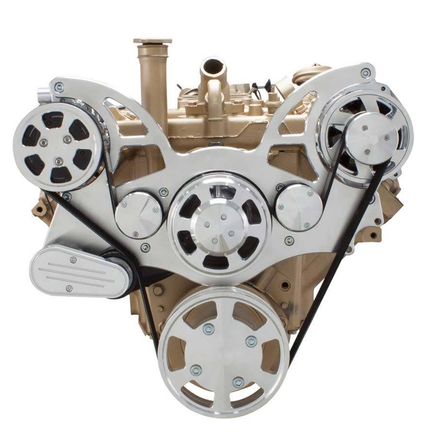CVF 455-WRAPTOR-ACO Serpentine System for Oldsmobile 350-455 - AC & Alternator - All Inclusive